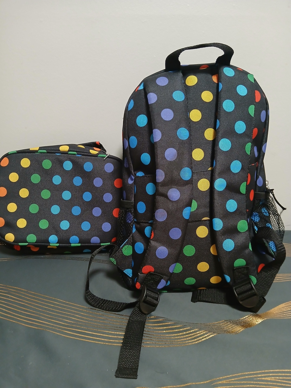 Travelers Set Kids Polka Dot Backpack and Lunch Bag Set - Multicolor - Picture 5 of 5